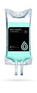 infusion bag named all NAD BOOST IV linking toward the service page